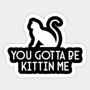 You Gotta Be Kittin Me Sticker